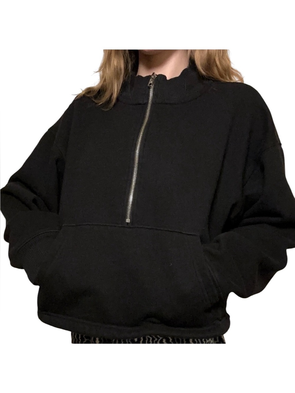 PINK VS Black Half-Zip Women's Top